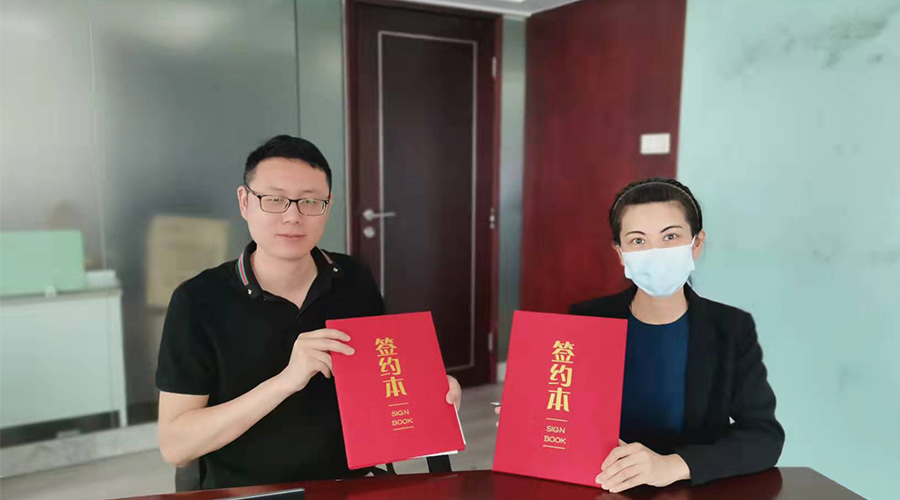 祝賀！金環(huán)電器與寧波某品牌電商客戶再次合作，簽約成功！